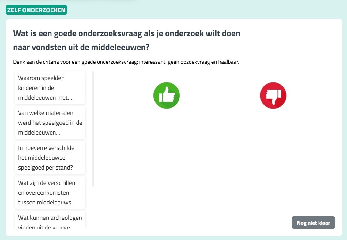 zelf onderzoeken